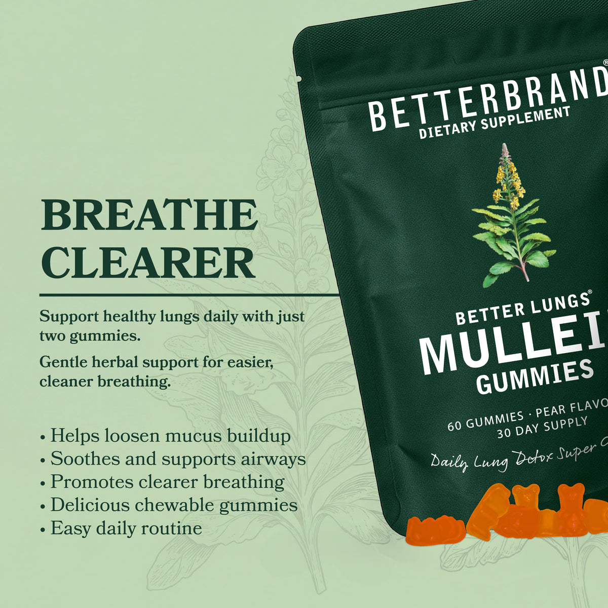 BetterLungs Mullein Gummies